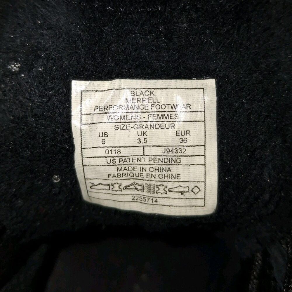Merrell Around Town City Chukka Air Sneaker Women's 6 Black Leather J94332 - Picture 8 of 8